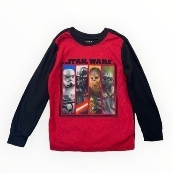 Star Wars Fleece Pajama Top size 6-7 - Picture 1 of 5
